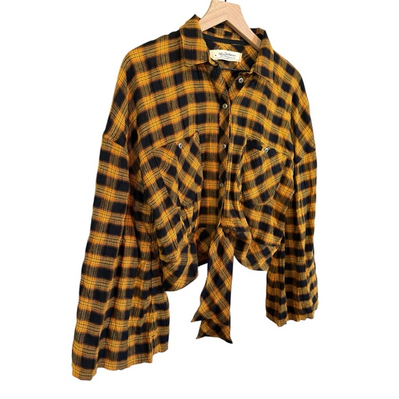 Free People We The Free Sakura Plaid Top - Picture 3 of 7